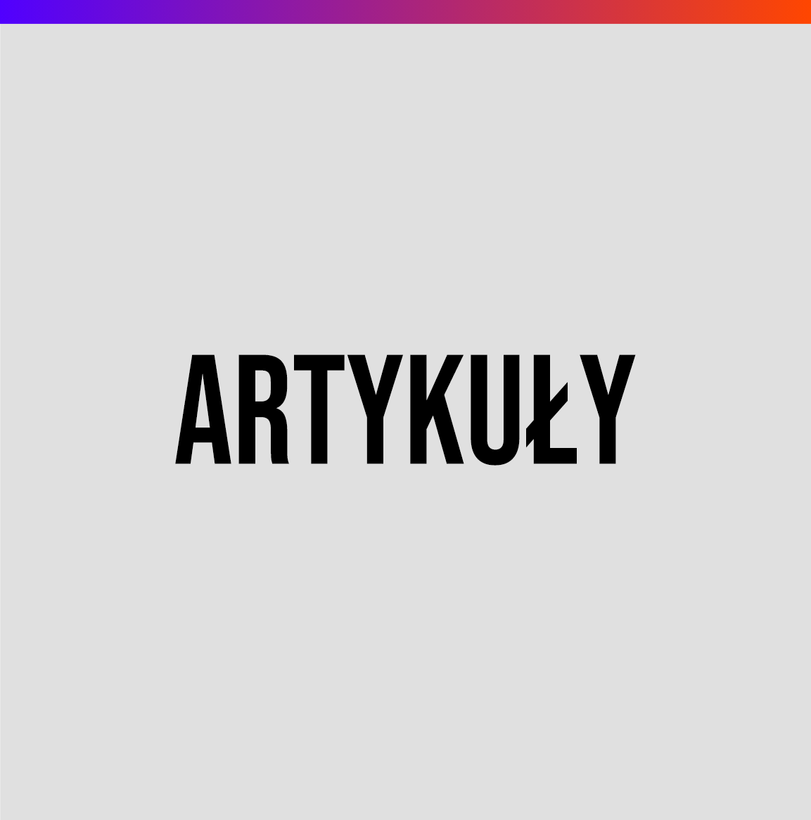 Artykuły