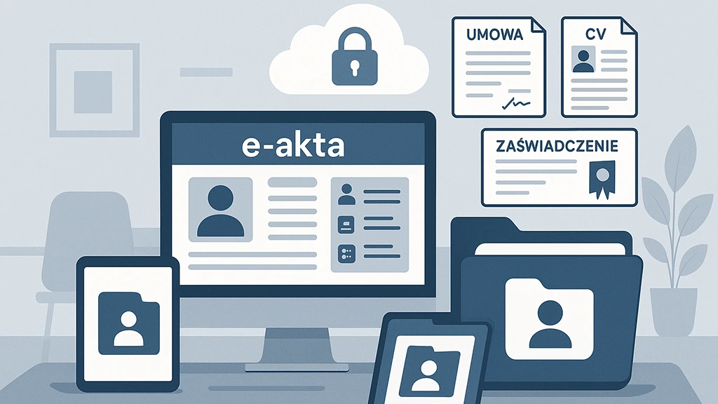 E-akta - termin, czym są elektroniczne dokumenty pracownicze w systemie zarządzania kadrami