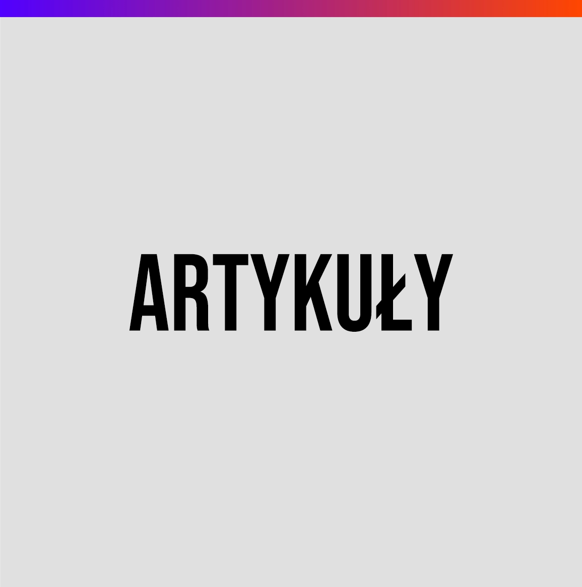 Artykuły