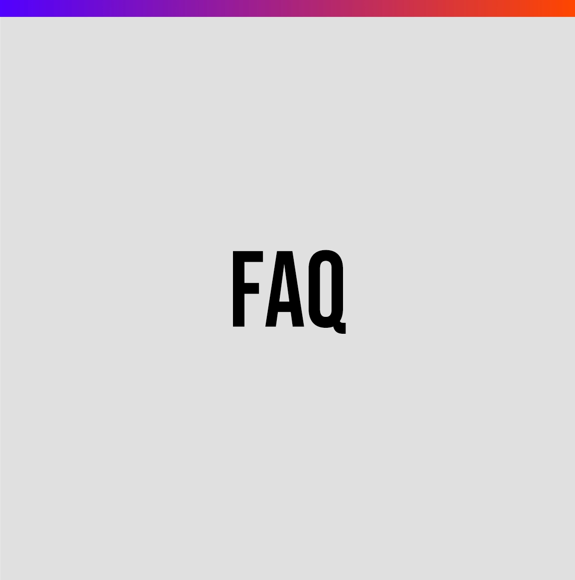 FAQ