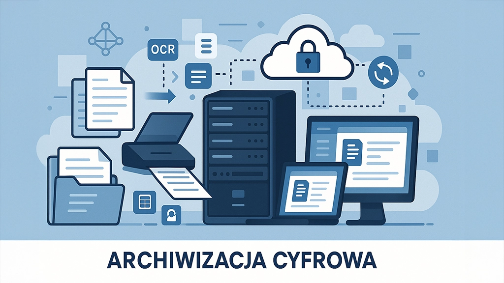 Termin — Archiwizacja cyfrowa — nowoczesne przechowywanie dokumentów w formie elektronicznej