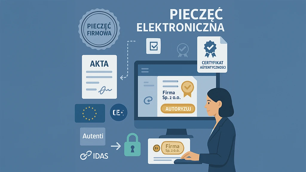 Pieczęć elektroniczna — autoryzacja dokumentów firmowych z certyfikatem eIDAS w programie Archivista w bezpiecznym środowisku cyfrowym